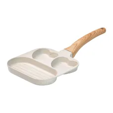 Сковорода для завтрака алюминиевая 18,3*18*2 см, бежевый