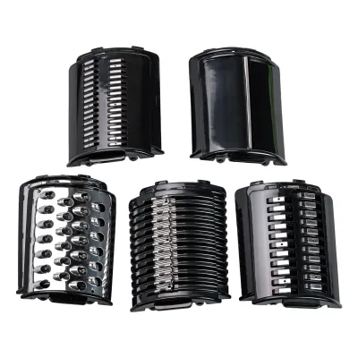 Овочерізка-мультирізка електрична Sokany SK-1180 з 5 насадками для шаткування, сталь