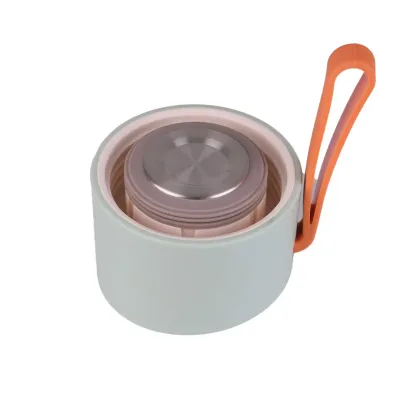 Термос Raiser 450 мл з гвинтовою кришкою і ремінцем, оливковий