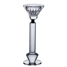 Подсвечник стеклянный Crystal lotus декоративный 19.5 см