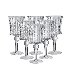 Набор бокалов для вина под хрусталь 6 штук по 200 мл