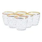 Набір склянок Delicate під кришталь 6 штук по 300 мл, прозорий