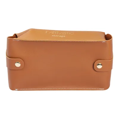 Органайзер для салфеток в салон автомобиля 22х11,5х9 см, коричневый