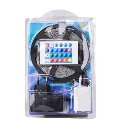 Світлодіодна стрічка 3258 RGB довжиною 5 метрів з пультом, мультиколор