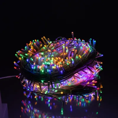 Гирлянда Нить уличная 1000 LED 100 м белая, мультиколор