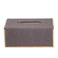 Серветниця текстильна 21х13,5х9 см, коричневий