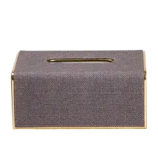 Салфетница текстильная 21х13,5х9 см, коричневый