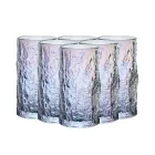 Набор стаканов из толстого стекла Wood 6 штук по 350 мл, хамелеон