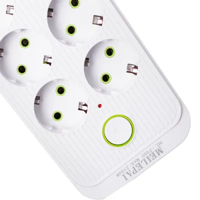 Мережевий фільтр-подовжувач SMART 6 розеток 5 USB 3 метри, білий Мережевий фільтр-подовжувач SMART 6 розеток 5 USB 3 метри, білий