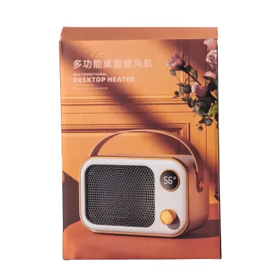 Тепловентилятор портативный 1200 Вт с керамическим нагревательным элементом, белый Тепловентилятор портативный 1200 Вт с керамическим нагревательным элементом, белый