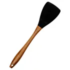 Лопатка кухонна SKit силіконова з дерев'яною ручкою 33 см