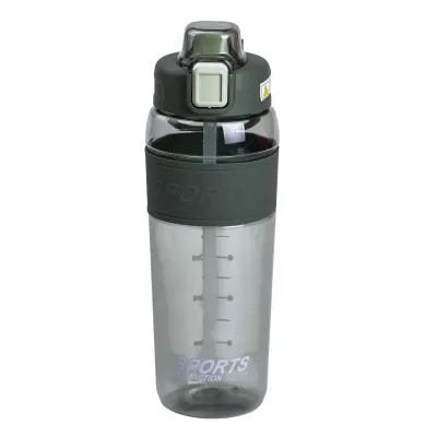 Пляшка для води Sports 800 мл з трубочкою, зелений