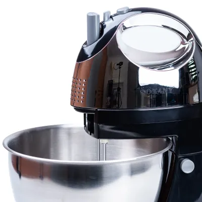Миксер стационарный Sokany KF-906CS с чашей 4 л и двумя насадками, сталь Миксер стационарный Sokany KF-906CS с чашей 4 л и двумя насадками, сталь