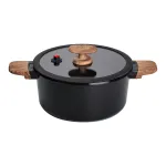 Каструля алюмінієва з антипригарним покриттям 4.7 л, чорний