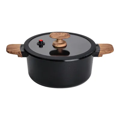 Каструля алюмінієва з антипригарним покриттям 4.7 л, чорний