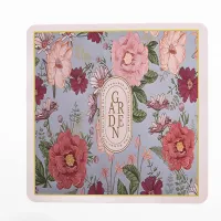 Килимок діатомітовий для ванної кімнати 58*57 см, flowers garden