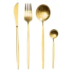 Набір столових приборів 24 предмети на 6 персон, золото
