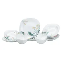 Столовый сервиз на 6 персон фарфоровый Tropical, белый