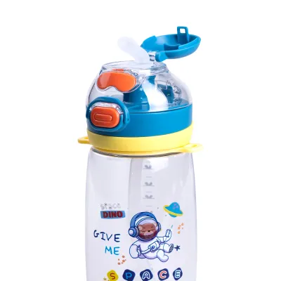  Детская бутылка для напитков 550 мл с ремешком, синий