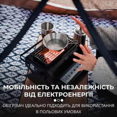 Обогреватель газовый с керамическим нагревательным элементом 1,3 кВт Обогреватель газовый с керамическим нагревательным элементом 1,3 кВт