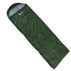 Спальный мешок (190+30)*75 см с капюшоном, хаки