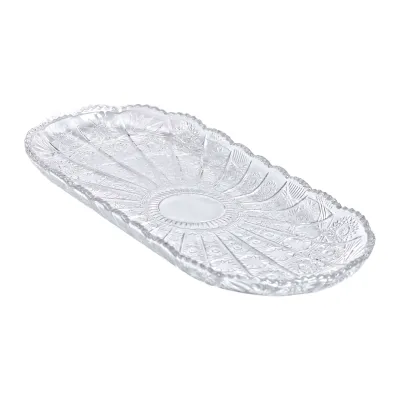 Блюдо для закусок Lirmartur скляне 33,5*15*2 см Блюдо для закусок Lirmartur скляне 33,5*15*2 см