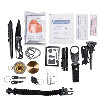 Туристический набор для выживания 18 в 1 в пластиковом кейсе Туристический набор для выживания 18 в 1 в пластиковом кейсе