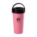 Термокружка Creative Cafe Style 500 мл с ручкой, розовый