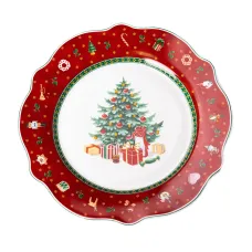 Блюдо сервировочное фарфоровое Christmas 28 см