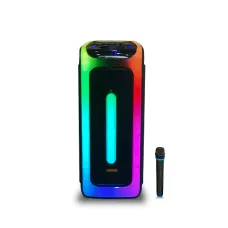 Акустика для вечеринок Kimiso QS-4228 с микрофоном и пультом ДУ BT/TF/USB/AUX 3000 Вт