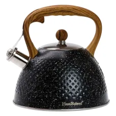 Чайник со свистком Haus Roland из нержавеющей стали, черный