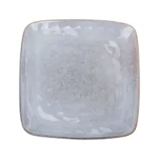 Тарелка плоская квадратная из фарфора 26,5 см, бежевый