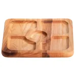 Менажница деревянная 25*25 см на 5 секций, ясень