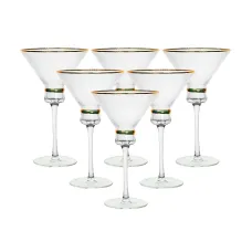 Набор бокалов для мартини Stunning 6 штук по 300 мл, прозрачный