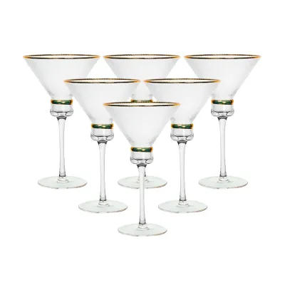Набор бокалов для мартини Stunning 6 штук по 300 мл, прозрачный