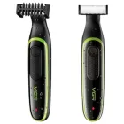 Триммер аккумуляторный VGR V-017 с 3-мя насадками, черный