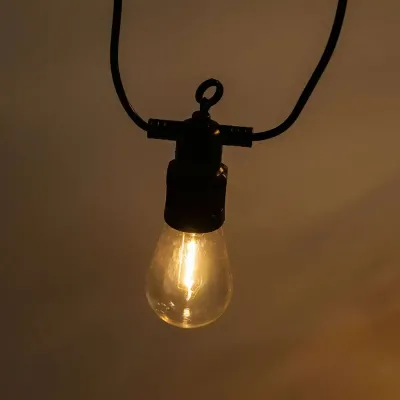 Ретро-гирлянда уличная 10 LED длина 5 метров, теплый белый Ретро-гирлянда уличная 10 LED длина 5 метров, теплый белый