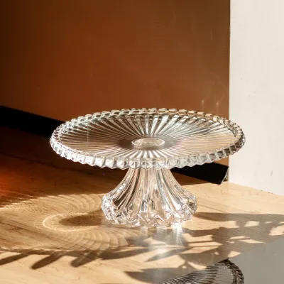 Тортівниця на ніжці Nordic із кришталевого скла, прозорий Тортівниця на ніжці Nordic із кришталевого скла, прозорий