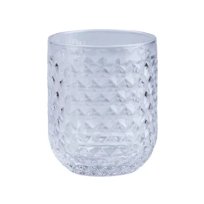 Набір склянок фігурних під кришталь 6 штук по 300 мл, прозорий