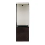 Ваза декоративна для квітів скляна з дерев'яною підставкою 30 см Ваза декоративна для квітів скляна з дерев'яною підставкою 30 см