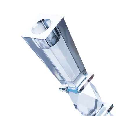Подсвечник стеклянный Night Crystal 22 см Подсвечник стеклянный Night Crystal 22 см