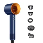 Фен стайлер для волосся 6 в 1 Supersonic Premium 1600 Вт 5 насадок, синий
