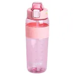 Пляшка для води Sports 800 мл з трубочкою, рожевий