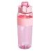 Бутылочка для воды Sports 800 мл с трубочкой, розовый