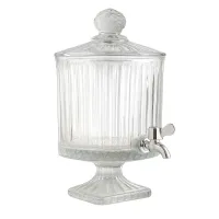 Лимонадниця скляна LumiGlass на 4.5 л на квадратній ніжці