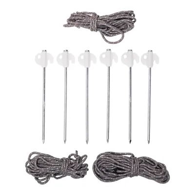 Тент туристичний натяжний зі стійками, зелений Тент туристичний натяжний зі стійками, зелений