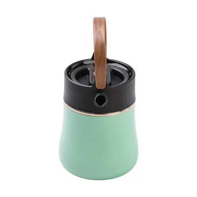 Чайник-термос 700 мл с заварником и датчиком температуры, мятный